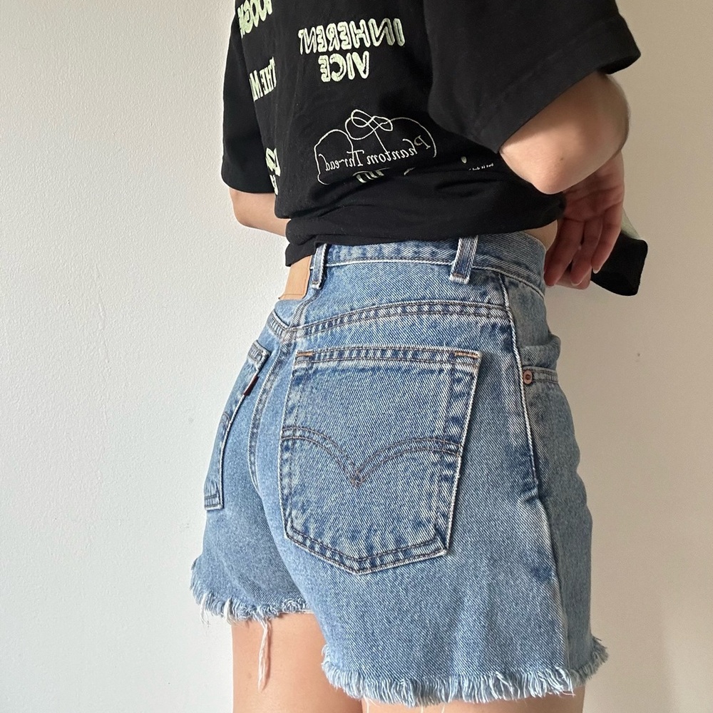 Levi's Light Blue Jean Shorts